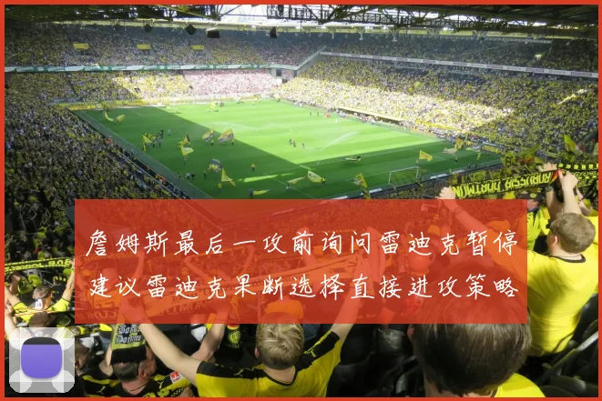 詹姆斯最后一攻前询问雷迪克暂停建议雷迪克果断选择直接进攻策略